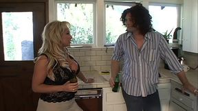 Busty step mom has a big ass that'_s perfect for fucking in the kitchen