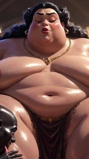 Huge BBW Mistress Foot Worship - Slaves Licking Her Feet to Ecstasy