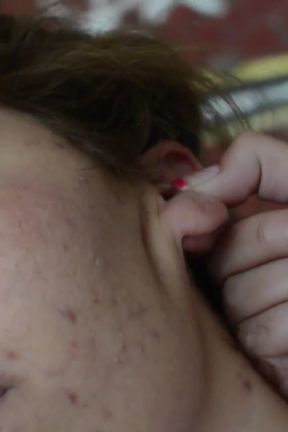 Ear fetish - ear strike - Domina Mikaela and Slave Natasha