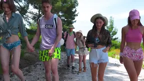 Perfect Outdoor Group Sex Scene Featuring Adorable Elise Moon