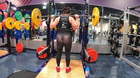 barbell squats - insanely transparent leggings