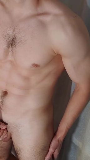 Hot Young Guy with a Big Dick Jerking off and Moaning - Alexhuff