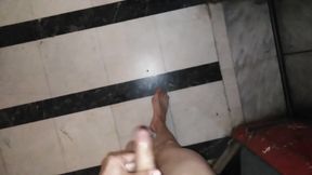 Nude in Mall Pissing and Masturbating