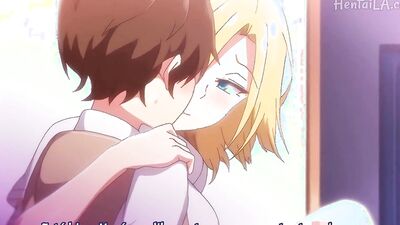 Watch as a protagonist tries to be a good boy and fucks his gal classmate in this anime hentai video.
