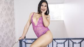 BOBSTGIRLS - Horny asian ladyboy masturbates with sexy lingerie