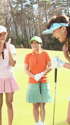 JAV Show Game with 3 Japaneses Girls Fucked in Golf Field
