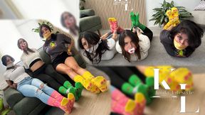 Colored Socks Lover Broke in: Simona, Mara & Luana Sock Stuffed