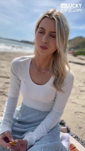 Malibu Beach Date With Blonde Babe Jill Kassidy
