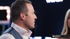 WIFEY Spit-Roasted Hotwife Callie Carter Takes A Massive BBC Creampie