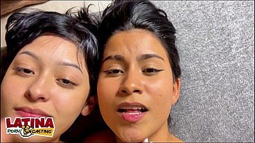 Venessa Cherrry & Wuilmari Albujas - Two Sluts Takes One Big White Cock In Threesome For First Porn Video Latina Casting