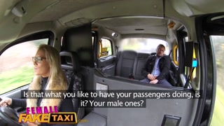 Female Fake Taxi Hot busty blonde sucks and fucks her businessman fare