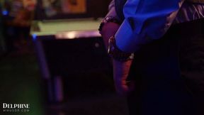 Delphine Curvy MILF Mona Azar Fucks The Bartender When No One Is Around