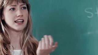 Young lesbian teen pussy licks her teacher for good grades