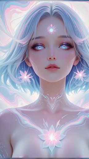 Aesthetic Ai Art: Ethereal Nude Portraits in Neon Dreams