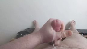 Super horny small cock cums