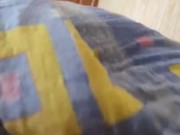 Huge morning load after one week abstinence NoFap, No Sex, Handjob, Cumshot, Hairy, Premature