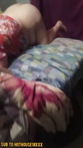 Mutual masterbation &amp; doggy style and cum in stepmom