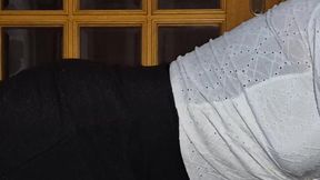 Cute femboy Xunami try to turn you on in her sweet black skirt