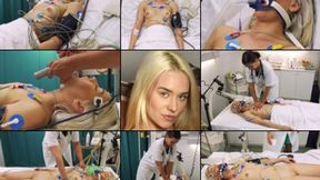 Barbie CA in ICU, CPR, Defib, 3-5 Lead ECG-EEG, Resus, Respirator, Intubation, Mayo Pipe