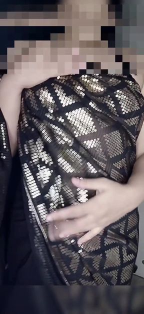 Captivating moment from &quot;Pregnant Indian Milf Striptease&quot;