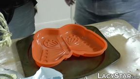 Lacey Starr and inked babe cook and devour each other's pussy&#x270C;