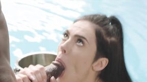 ”Cheating Marley Brinx engulfes huge black dick in her asshole”