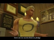 FRAT HOUSE Training a CUM DUMP, College guy fucked - Dirty Talk - Sim 4