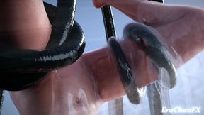 Tifa with 3 tentacles inside