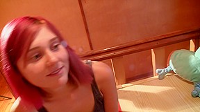 Hot sexy girl suffers from deep anal and rubs the nub