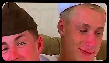 Twink Gay Porn: Young Service Boy Sucks and Fucks Uniformed Duo HD