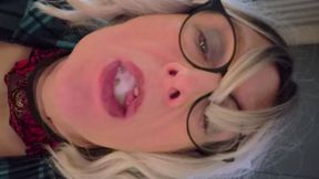 Janey swallowing cum xx