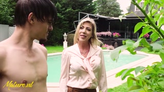 Sexy MILF Gets Her Ass Fucked Hard By The Gardener