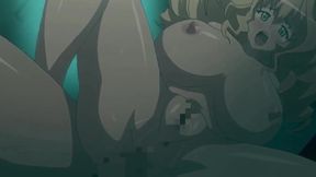 Blonde bombshell gets pounded in reverse cowgirl creampie anal sex