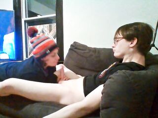Green Socked Loser Cums beneath Heather Kane pressure!