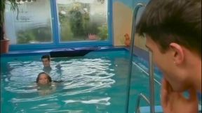 Beautiful, Sweet and Also Very Slutty Takes 2 Cocks in the Pool