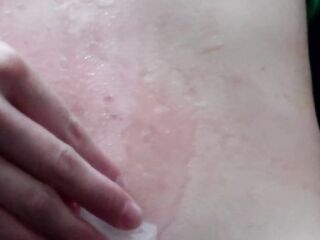 my luscious navel is filled with ice water and burns with an ice game abdomen Dream of Paula nipps