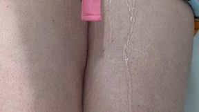 Releasing My Bladder in Tiny Pajama Shorts