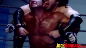 ”Tatted hunk c**ed & dominated after losing the match”