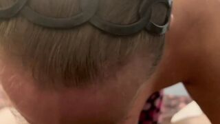 Older with saggy tits blowing you dry pov Fellatio with
