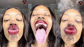 Juicy Red Lips, Showing off My Mouth