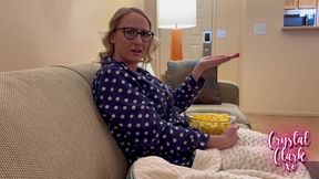 Pretty StepMom gives sexy handjob and blowjob before doggy style ride