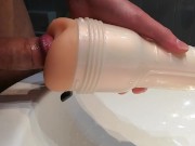 Tori Black anal Fleshlight testing