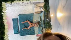 Monika Fox Posing Naked on the Bed