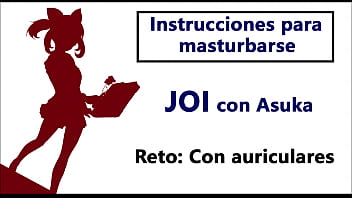 JOI EN ESPA&Ntilde_OL. Akane te ordena como debes masturbarte. Reto especial.