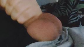 Whipping cream in my big balls.