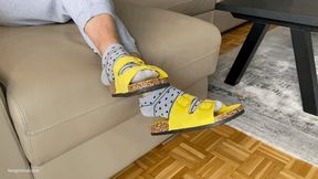 BIRKENSTOCK SANDALS SHOEPLAY IN GREY SOCKS - MP4 Mobile Version