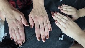 Two blonde goddesses driving Marvin to true despair with their dangerous hands - by Agatha Morgana and Gabriela Blond - CLIP 1