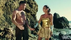 TRANS ANGELS - Wonder Woman Chanel Santini Turns A Rescue Mission Into An Unforgettable Anal Adventu