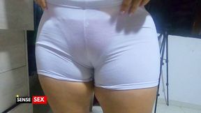 Big Step-mom Cameltoe Asks Me to Record Her