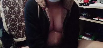 Femboy straps on and destroys his tight virgin ass